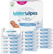 WaterWipes Baby Wipes 720ct (12x60) ? 99.9% Water ? Sensitive & Pure Care