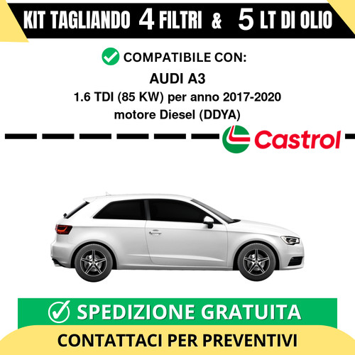 Tagliando per audi 6 - a3, 1.6