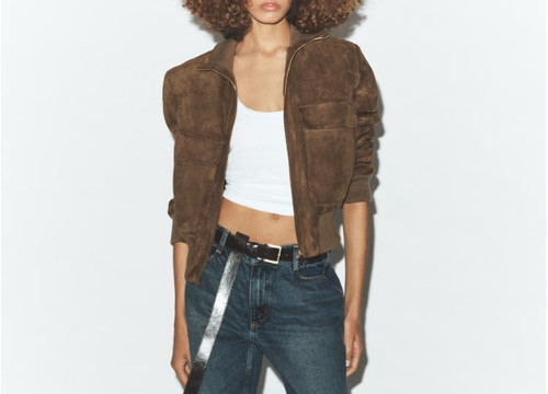 Giacca bomber collo - alto, zara