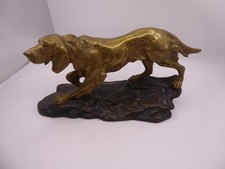 Cane da caccia bronzo scultura