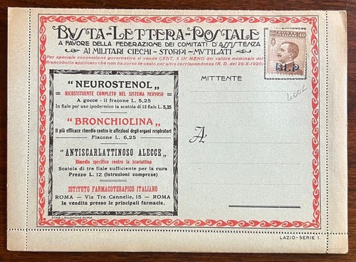 1920 23 busta lettera - b.l.p.,