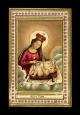 antico santino cromo-holy card