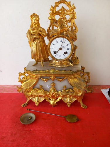 Ancienne pendule régule - ancienne,