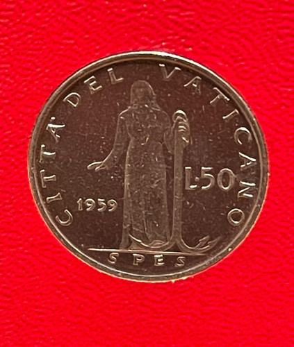 Moneta vaticano lire 1959 - moneta,