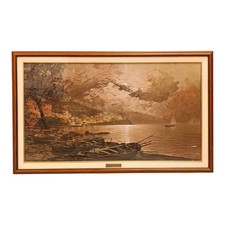 Dipinto Olio Su Tela Di