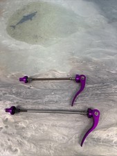 Spiedini Salsa Flip-Off senza logo sgancio rapido 3DV viola titanio Ti MTB QR