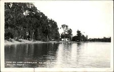 North Hero VT Lake Champlain View Real Photo Postcard