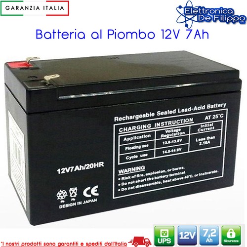 Batteria 12v 2ah - batteria, 7.2ah