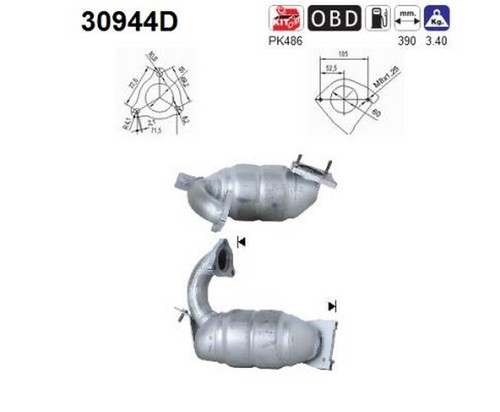 120 catalizzatore per - 88, kw