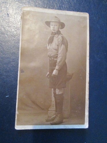 Postcard scout in uniform - scout,