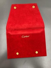Cartier Original Red Velvet Jewelry Pouch - Pochette Porta Gioielli