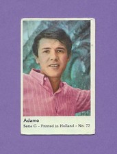 Gomma Olandese Serie G 1966 - Stampata In Olanda #72 Salvatore Adamo