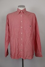GANT CAMICIA COTONE UOMO TG. L MAN CASUAL VINTAGE SHIRT LOGO COTTON