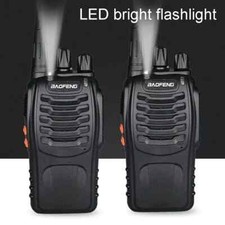 2x BAOFENG RADIO BF-888S UHF WALKIE TALKIES 400-470MHz RICETRASMITTENTE 2 PEZZI