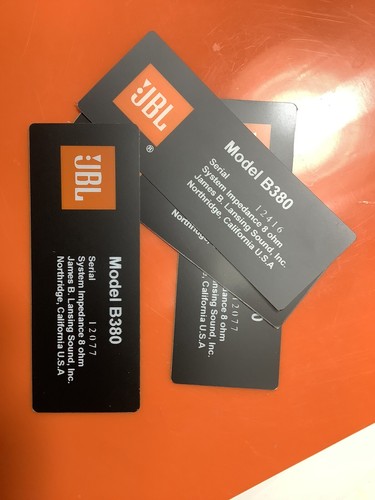 Jbl b380 distintivi - distintivi, pannello