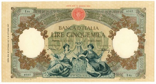 5000 lire capranesi - lire,
