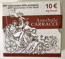 Carracci A.- Ann.rio 400 anni - IPZS Arg.925 da €10 gr.22 Diam.34mm Anno 2009.