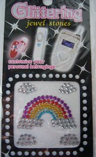 ADESIVI PER CELLULARI AGENDE ACCESSORI STICKERS GLITTER STRASS VARI MODELLI