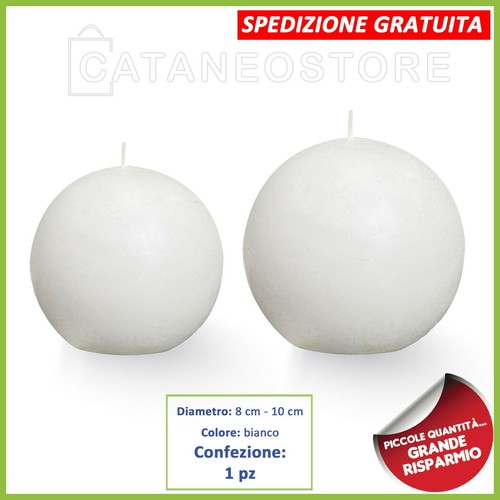 Candele sfera bianche - a, mm