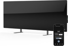 AENO Smart Riscaldatore Infrarossi Nero 700 Watt Wifi App Pannello Calore Stufa