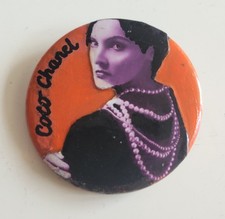 Badge Broche Portrait Coco