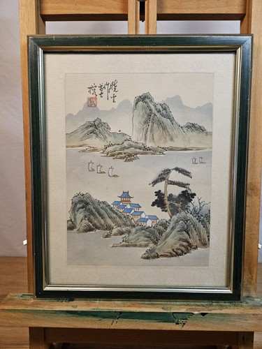 Paesaggio seta orientale - paesaggio,