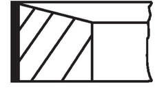 Kit anelli pistone Mahle 007