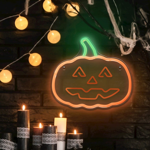 Neon led halloween zucca - halloween,