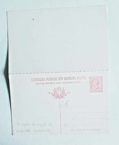 Cartolina postale centesimi - cartolina,