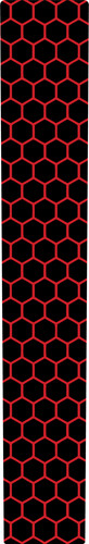 Red hexagon dash tank insert - red,