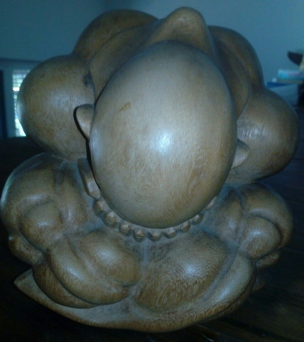 Budda preghiera in legno - in,