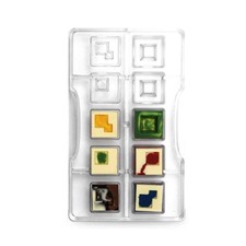 Stampo 10 cioccolatini quadro