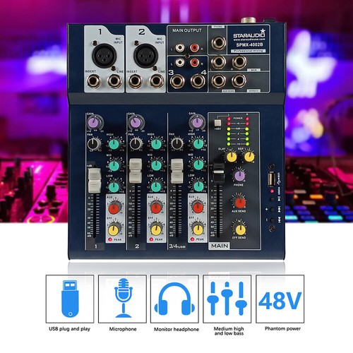 Mini mixer pro canali usb - pro,