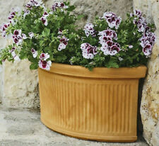 Vaso Angolare Millerighe Rigato da 40x40xh34 / 47x47xh 38cm in Resina giardino