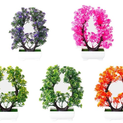 Bonsai artificiale con fiori - bonsai,