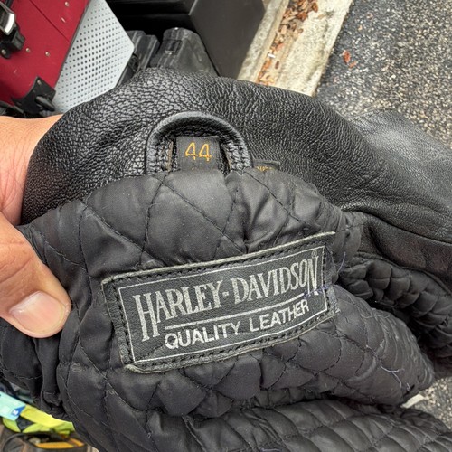 Giacca moto pelle nera
