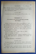 CAMPELLO MONTI 1892 REGIO