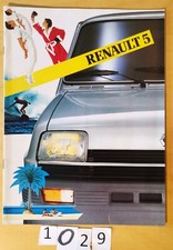 RENAULT 5 TL, GTL, AUTOMATIC, TS, TX, TX AUTO, ALPINE TURBO - 16 Pages 1983 Fr