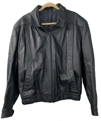Giacca pelle vintage uomo - , xl