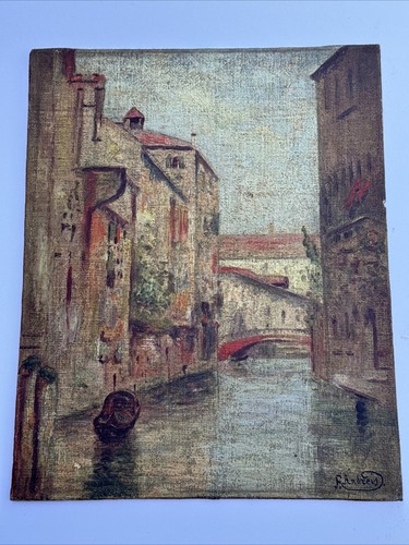 Antico dipinto paesaggio - antico,