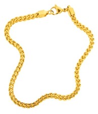 Collana catenaFranco placcato oro 18kt regalo gioielli uomo donna collanina