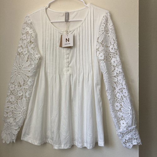 Camicia bianca pizzo manica