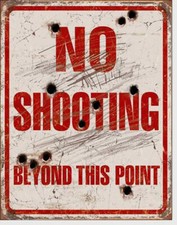 NO SHOOTING Cartello Security