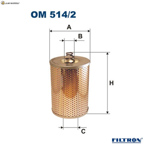 Filtro olio 514 per - filtro,