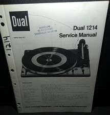 Doppio Giradischi 1214 Manuale di Servizio Originale