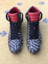 Gucci scarpe da ginnastica sneakers alte Caleido nere monogramma US 12 UK 11,5 45,5