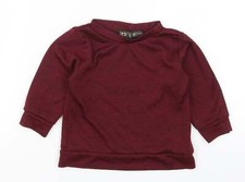 Felpa QED London bambina rossa