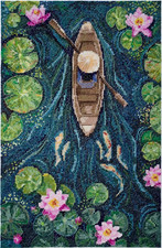 Uno in una canoa contato punto