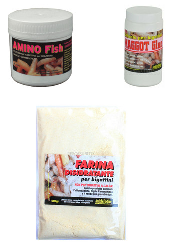 Kit pesca esca bigattini - pesca,