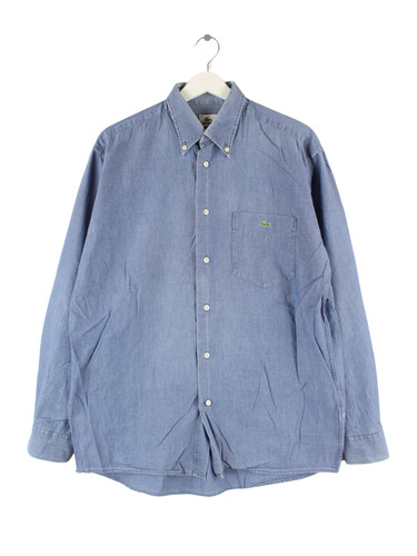 Camicia lacoste blu uomo - lacoste, m